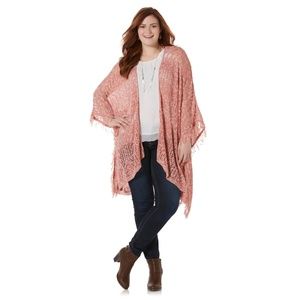 NEW Bongo Junior's Pointelle Poncho Sweater